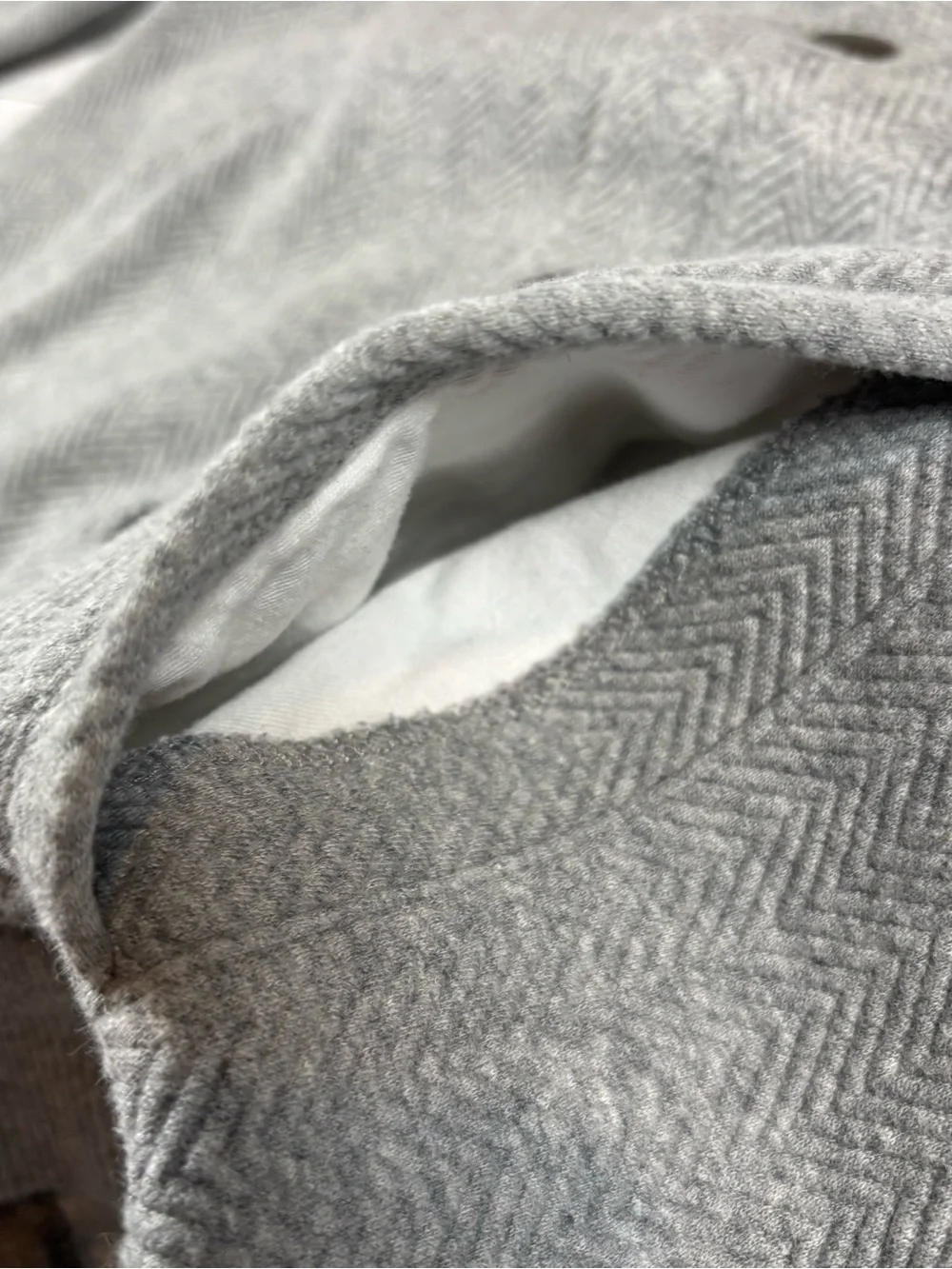 Express Bomber Sweatshirt Jacket Men’s S Gray Textured Knit Varsity Quiet Luxury